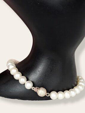 Sterling Silver Cultured Pearl Bracelet
